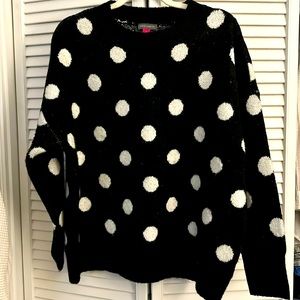 Vince Camuto Polka Dot Sweater, Large